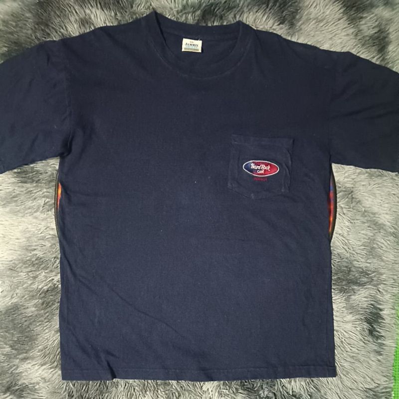 เสื้อยืดมือสอง Vintage ต่างประเทศ เสื้อวง Hard Rock Cafe - Jamaica Size XXL.อก24/ยาว29.5