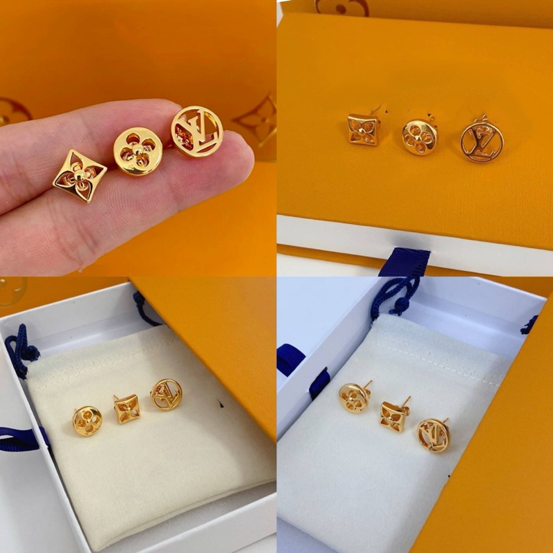 ต่างหูไฮเอน L อะไหล่ทอง**ไม่มีปั้มโลโก้ เซ็ท 3 ชิ้น✨ ᴇᴠᴇʀʏ ᴅᴀʏ ʟᴏᴏᴋ ไม่มีกล่อง ขายแยก