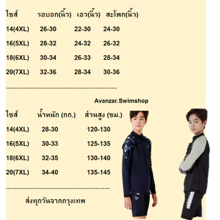 ส่งทันทีจากไทย 💥ใหม่.ชุดว่ายน้ำเด็กโตมีซิป ได้ 3 ชิ้น ผ้านิ่มใส่สบาย รหัส 215