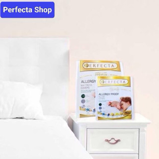 [ส่งฟรี]Perfecta ผ้าปูที่นอนกันไรฝุ่นไร้รอยต่อ 3.5ฟุต 1ผืน/T…