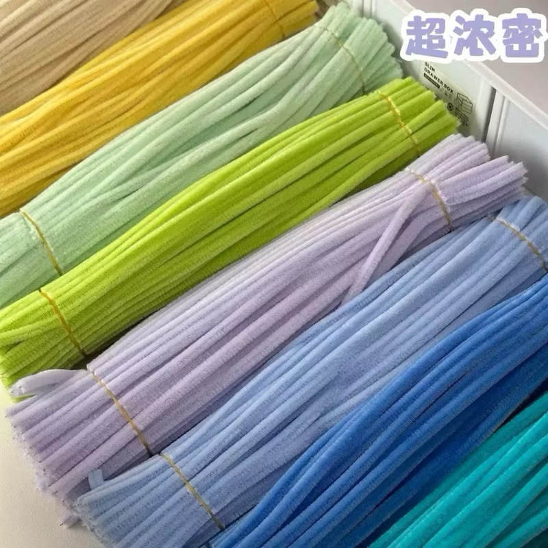 พร้อมส่งจากไทย ✨ ลวดกำมะหยี่ 100เส้น หนาฟู สีสวย