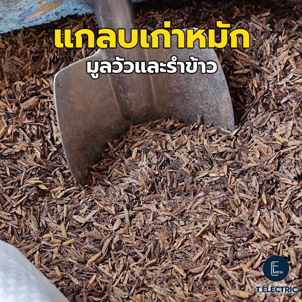 แกลบเก่าหมักมูลวัวและรำข้าว 900g. แกลบหมักบำรุงดิน แกลบเก่าหมักขี้วัว แกลบอินทรีย์ รำพวนข้าว หมักด้วยปุ๋ยคอก