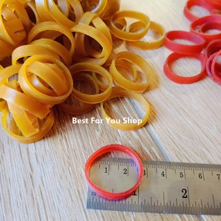 หนังยาง วงเล็ก หนังยางแก้ว หนา 6 มิลx ขนาดวง 2.5 cm (50&200 g.) คุณภาพดีมาก ยางรัดของ ทนทาน ยืดหยุ่นดี rubber band (TT)
