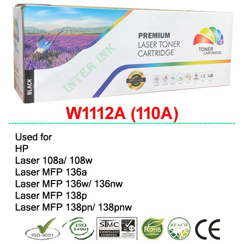 หมึก LaserJet MFP 136w/ 136a/ 136nw (W1112A) 1.5K สีดำ Color Box