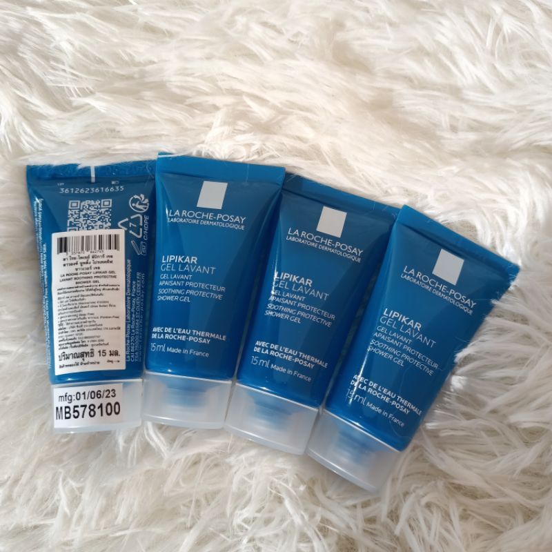 LA Roche-Posay Lipikar ลิปิการ์ เจล ลาวองท์ 15 มล.(ครีมอาบน้ำสำหรับดูแลผิวบอบบาง
