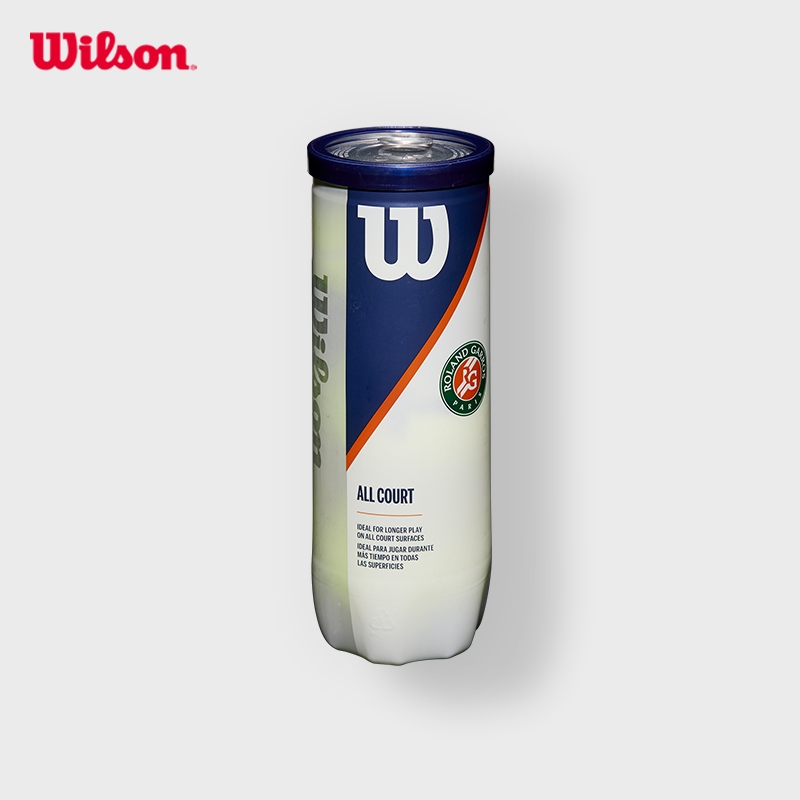 WILSON Roland Garros All Court 3 Ball Per Can (1,050 Baht for 4 Can) ลูกเทนนิส WRT126400 Official Store