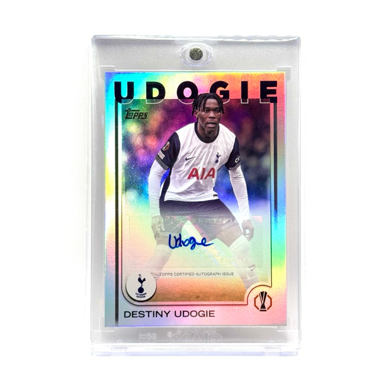 Topps UCC 24/25 Destiny Udogie Tottenham Hotspur Base Autograph
