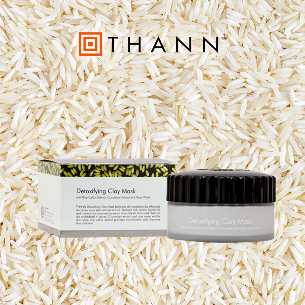 THANN Detoxifying Clay Mask 100 g ผลิตภัณฑ์มาส์กหน้าช่วยดูดซับสารพิษและสิ่งสกปรกที่ตกค้าง