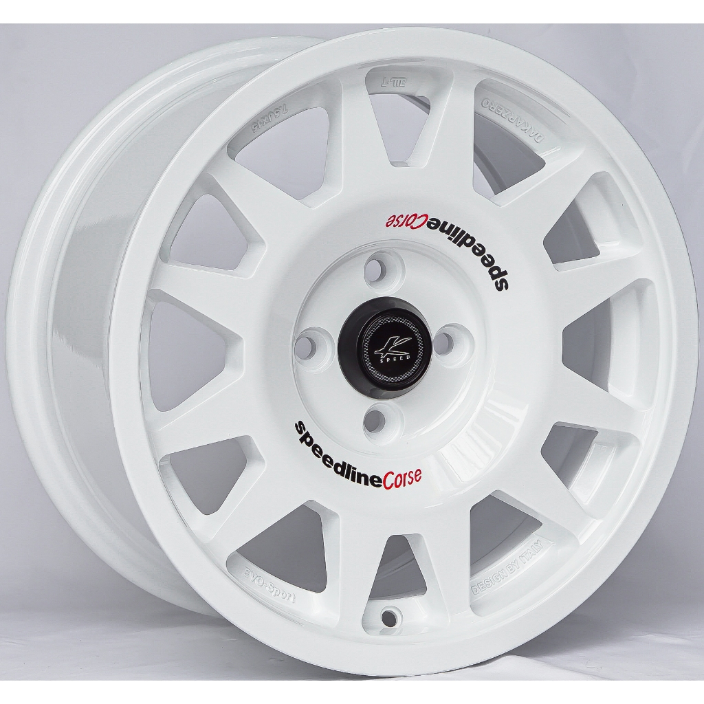 ล้อแม็กซ์ Kspeed SpeedLine EVO Cross 341 สีขาว 7.5-15นื้ว 4รู100 ET32 [21820]