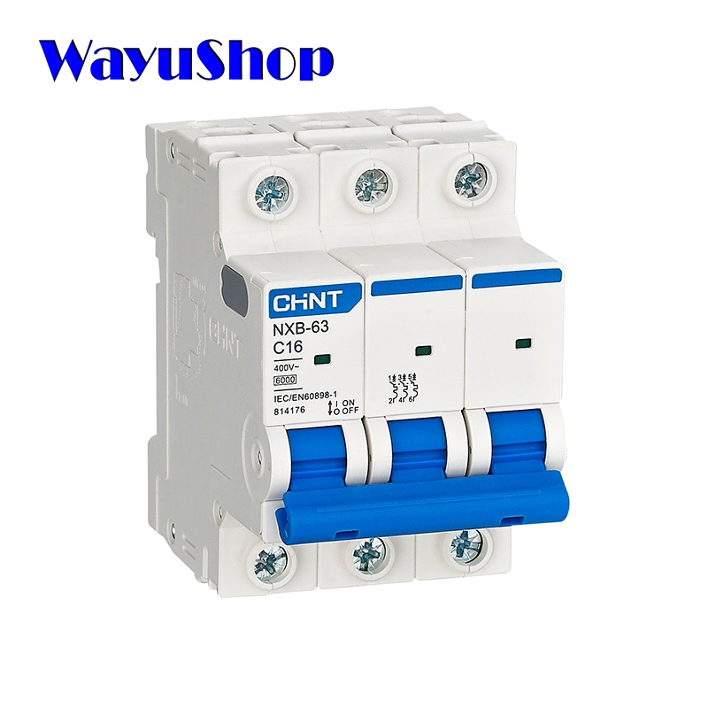 CHINT NXB-63 C16 3P 16A 6kA เบรกเกอร์ลูกย่อย MCB 3P 16A