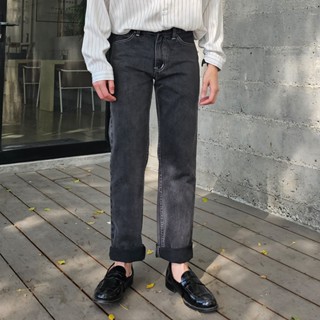 Golden Zebra Jeans กางเกงยีนส์ชายแฟชั่นขากระบอกตรง #535BK