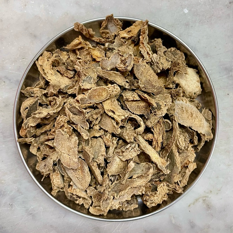 กังเกีย 100 กรัม (干姜 100g) ขิงแผ่น Gan Jiang กันเจียง Rhizoma Zingiberis 干恙片 Dried Ginger