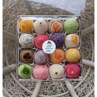 เปี๊ยะฟิน กล่อง 16 ลูก คละ 16 ไส้ (อัพเดทไส้ใหม่)