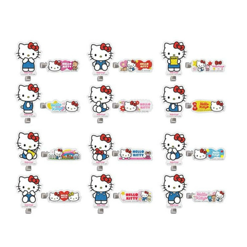 Hello Kitty ลูกอมรูปหัวใจกลิ่นสตรอเบอร์รี่ พร้อมแฮร์คลิปลายเฮลโลคิตตี้ 5 กรัม