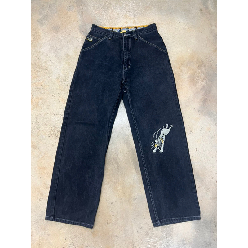 Vintage Paco Jeans Mens Embroidered Baggy Fit Jeans Y2K Size 30