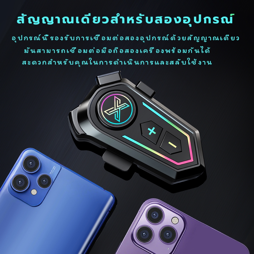 หูฟังบลูทูธติดหมวกกันน็อค หมวกกันน็อคเต็มใบ หมวกกันน็อคครึ่งใบ หูฟังไร้สายสำหรับขี่มอเตอร์ไซค์