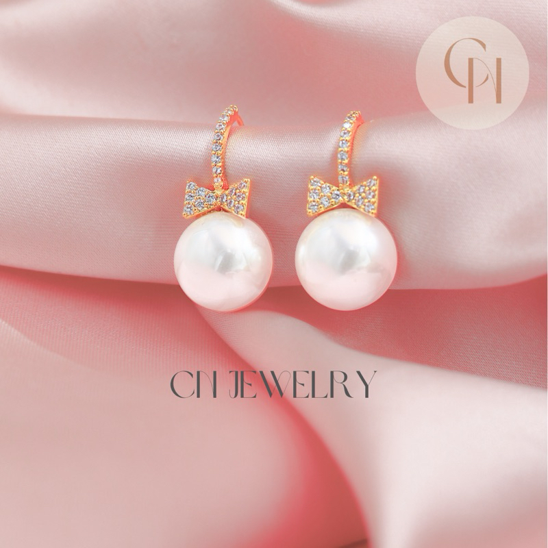 [⚡️ลดเพิ่ม 30% เก็บโค้ดหน้าร้าน] 1คู่ ต่างหู (วัสดุอย่างดี ไม่ลอกดำ แพ้ง่ายใส่ได้) CN Jewelry - รูปที่ 2