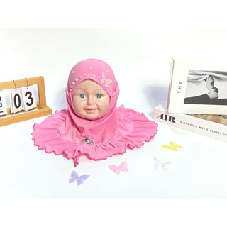 ฮิญาบเด็กรุ่นคาดผีเสื้อ🦋
