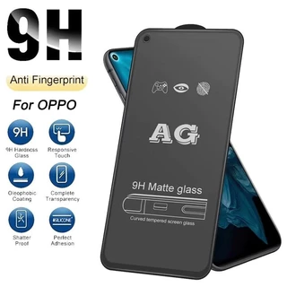 AG ฟิล์มกระจก แบบด้าน สำหรับ OPPO A60 A79 A18 A38 A57 A5 A9 2020 A52 A72 A92 A76 A94 A95 A58 A32 A33 Reno 8 6 5 4 4G 5G