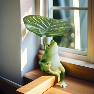 ตุ๊กตากบ กบจําลองตกแต่ง Creative Garden Decoration รูปปั้นกบ การ์ตูนตกแต่งภูมิทัศน์ 3D Craft กบเครื่องประดับตกแต่งถังปลา