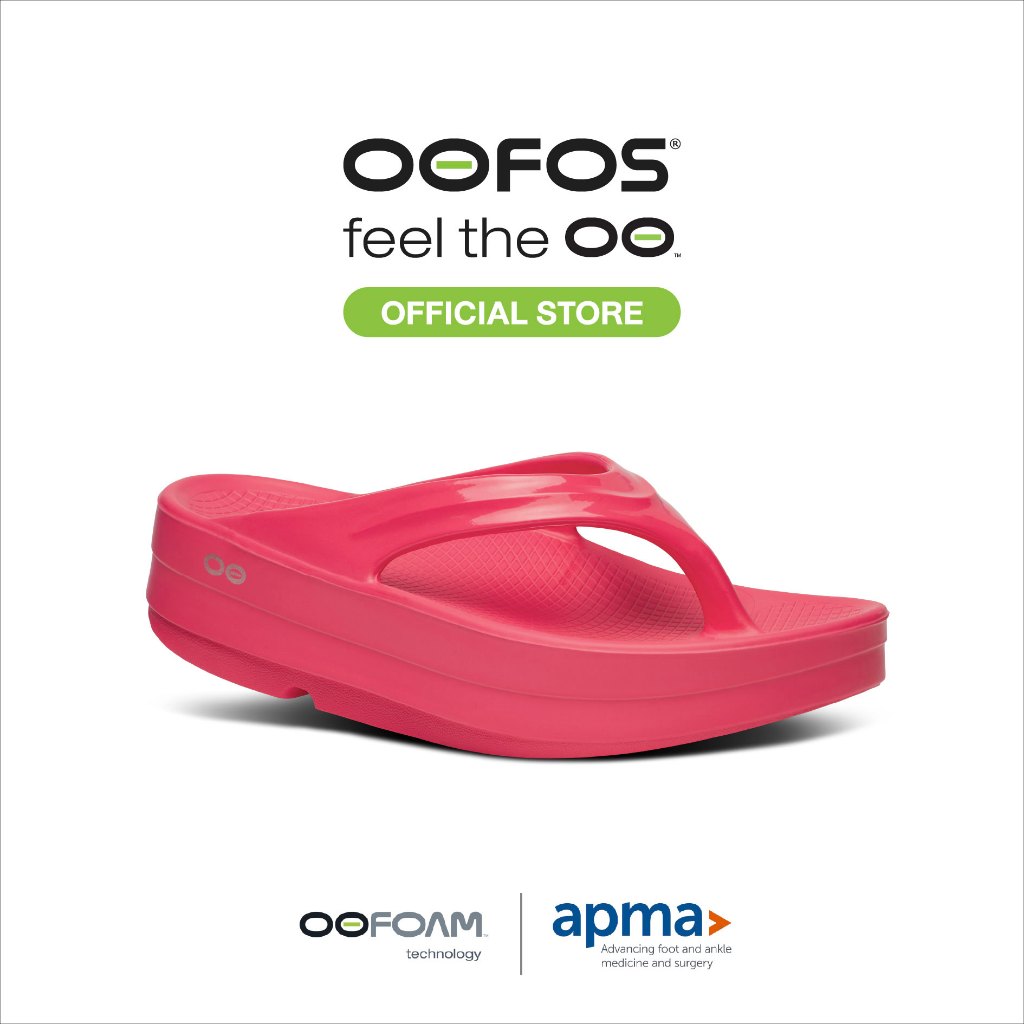 OOFOS Oomega Neon Berry - รองเท้าเพื่อการฟื้นฟู