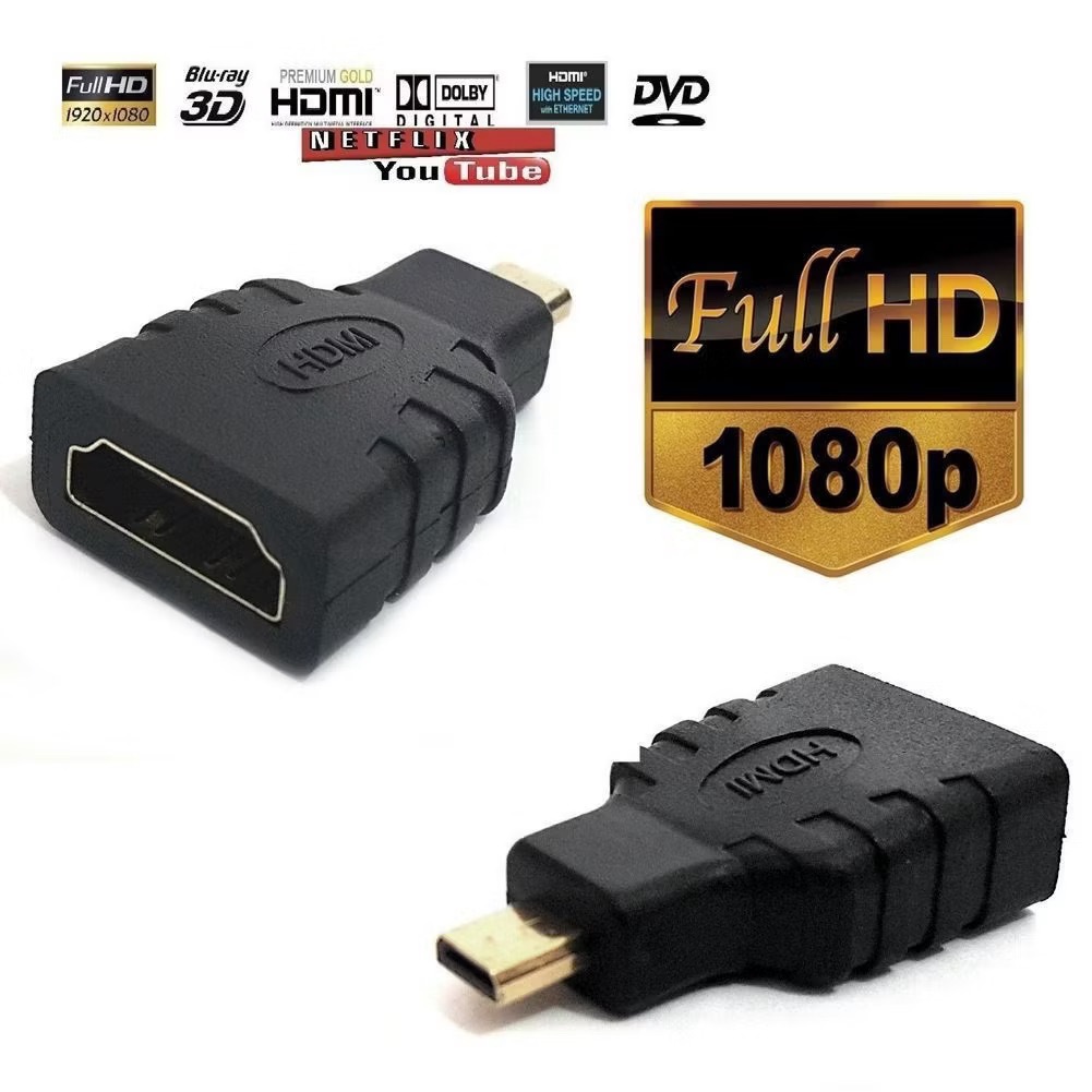 HDMI ข้อต่อแปลงสัญญาณภาพ HDMI to Micro HDMI, Mini HDMI, HDMI เมีย/เมีย และ HDMI ข้องอ 90 องศา (สามาร