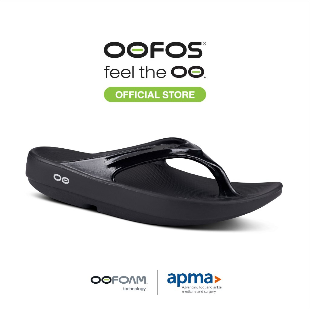 OOFOS OOlala Black รองเท้าเพื่อการฟื้นฟู