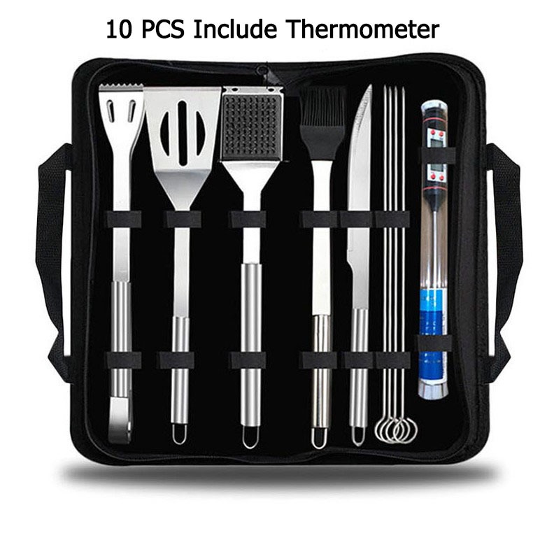 Tools Set Barbecue Utensil Accessories Thermometer Barbeque Grilling Accessories Outdoor Gril Tools 