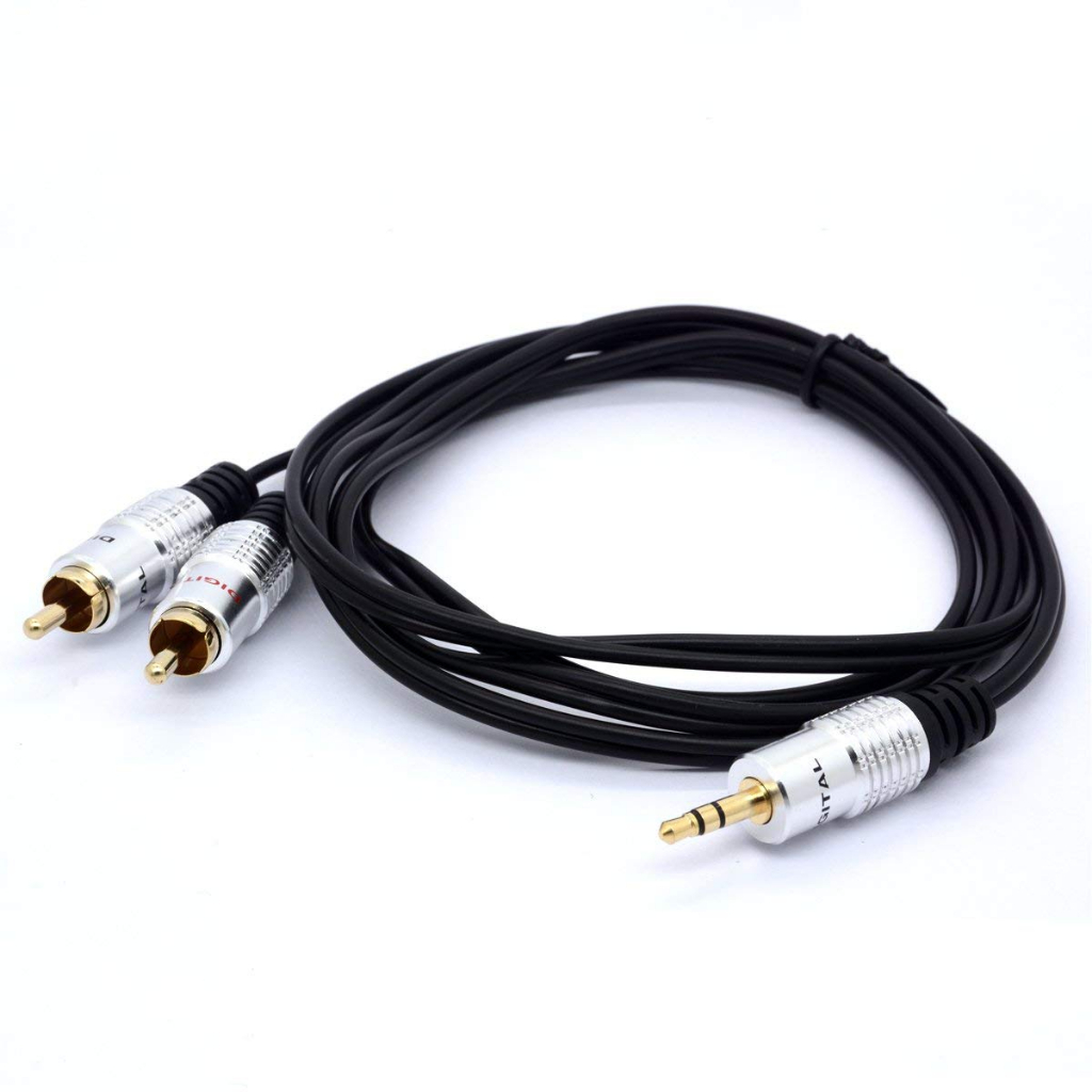 3.5mm to RCA Adapter Cable 3.5mm Aux Stereo Jack Male Plug to Dual Phono RCA Splitter