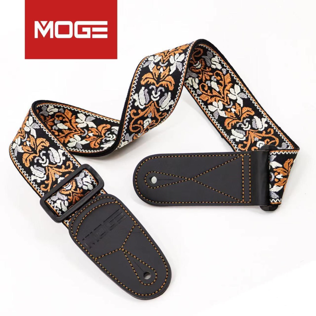 MOGE MG09 Braided Embroidered Guitar Strap สายสะพายกีต้าร์ ผ้าถัก ลายปัก ราคา ถูกที่สุด ดีลบีเคเค แกลเลอรีภาพที่ 9