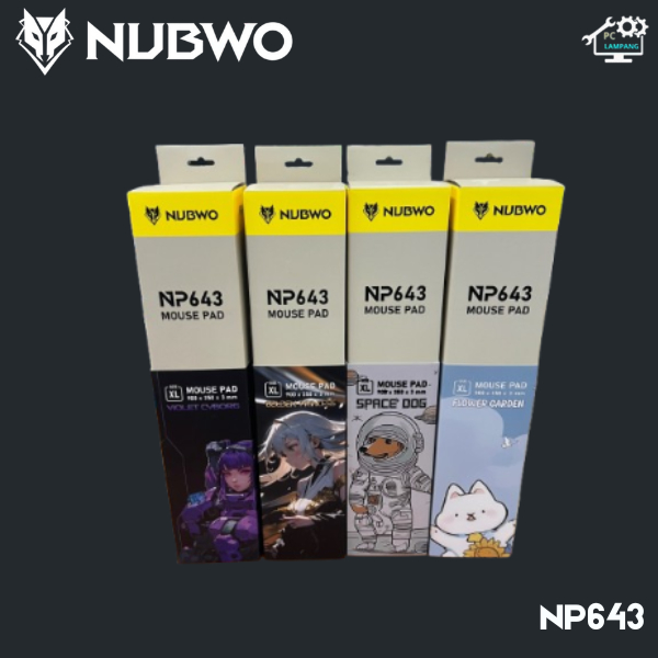 NUBWO MOUSE PAD NP643 มีหลากหลายลายให้เลือก ขนาด 900 x 350 x3 mm