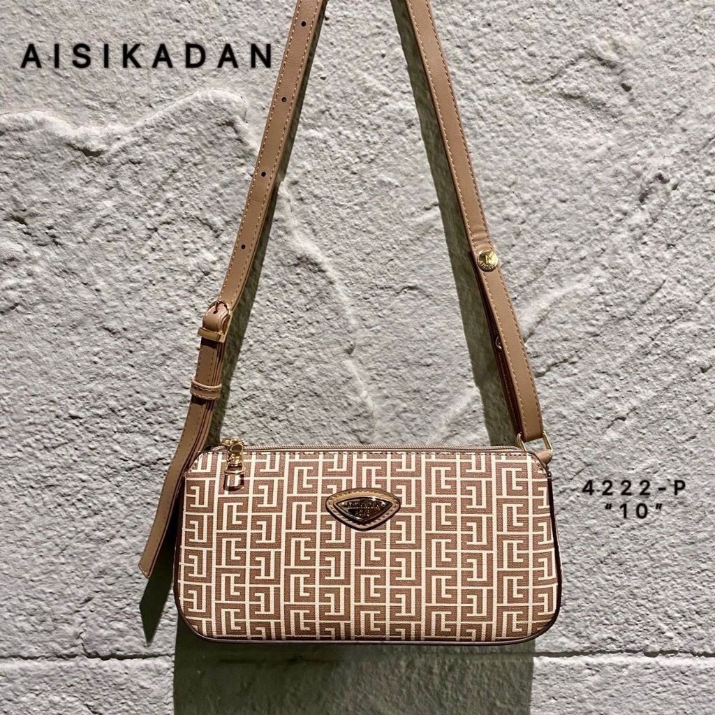 กระเป๋าผู้หญิง กระเป๋าสะพายข้าง แบรนด์ Aisikadan ของแท้ 100% ขนาด 10 นิ้ว