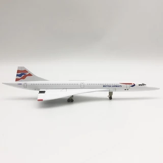 [20 cm] รวม Concorde เครื่องบินเร็วกว่าเสียง. ทำด้วยเหล็ก มีล้อและขาตั้งโชว์ให้ งานดี Scale 1:400 - ของเล่น ของขวัญ