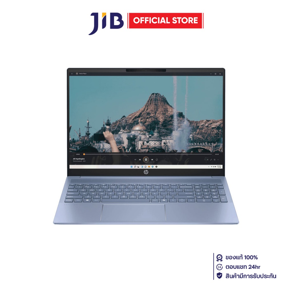 NOTEBOOK (โน้ตบุ๊ค) HP PAVILION 16-AG0030AU - SKY BLUE R5-8540U,Win11,H&S+365