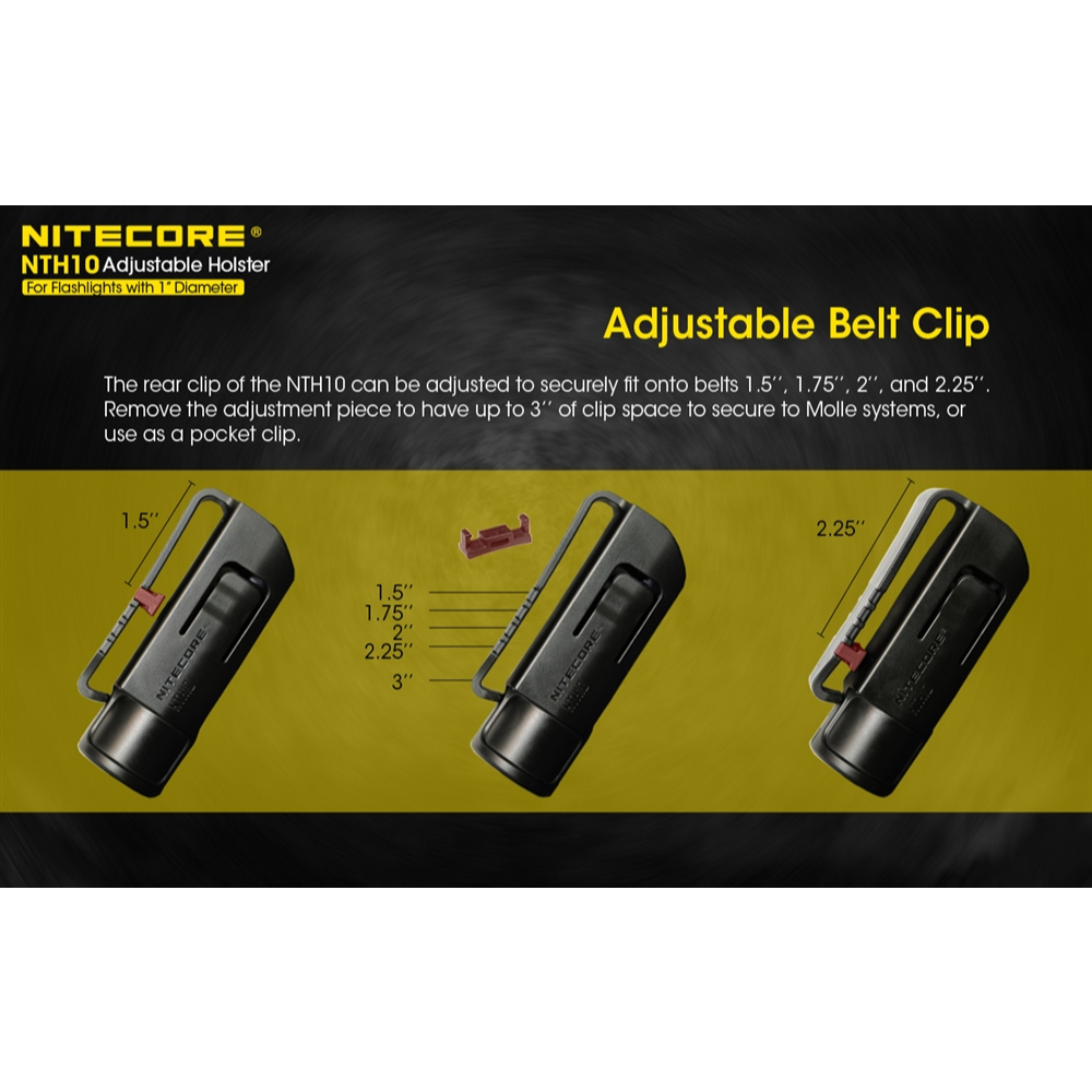 ซองไฟฉาย NITECORE NTH10 ร้อยข็มขัด รูปที่ 2