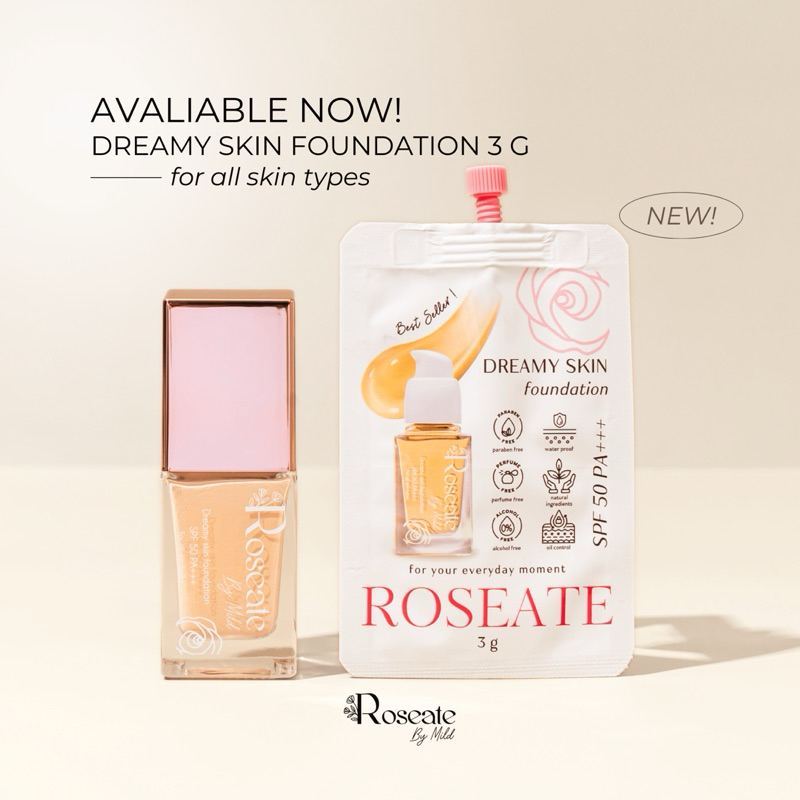 แบบซอง รองพื้นผิวเป๊ะ Roseate Dreamy Skin