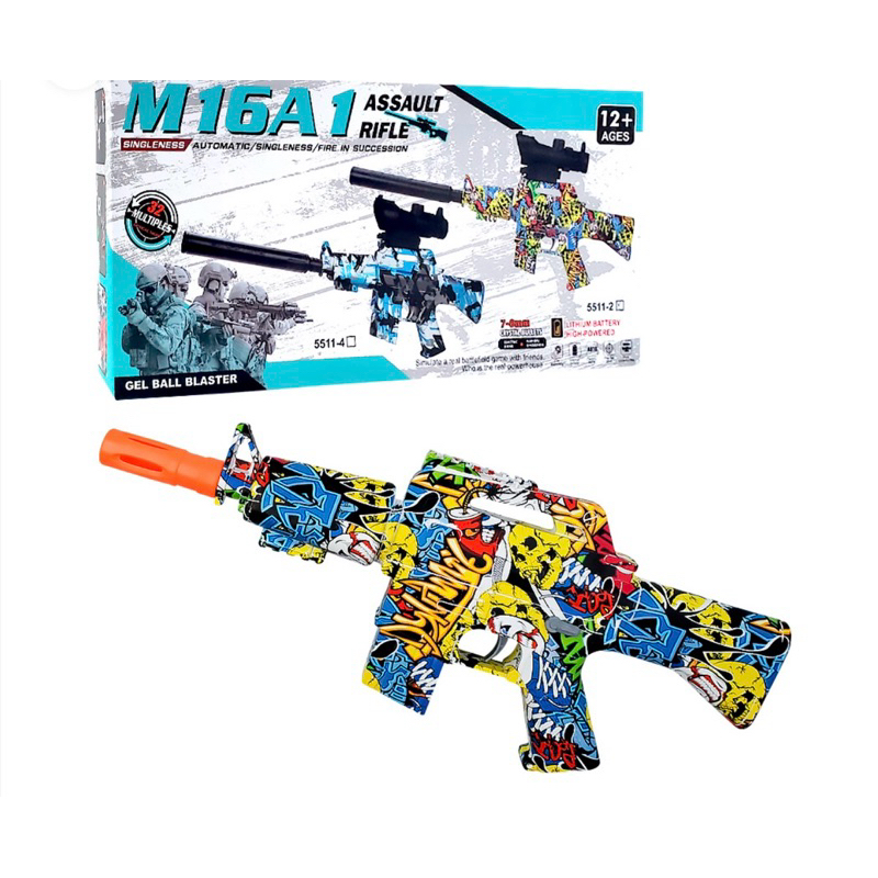 ไฟฟ้าอัตโนมัติเจลบอลระเบิดปืน Splash บอล Graffiti