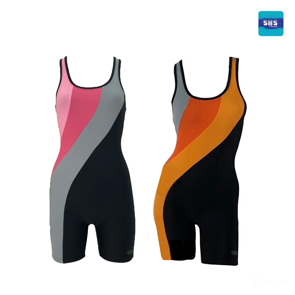 ชุดว่ายน้ำวันพีชผู้หญิงแบบกระโปรง ซับในกางเกงขาสั้น | SBS SWIMWEAR | S-16198