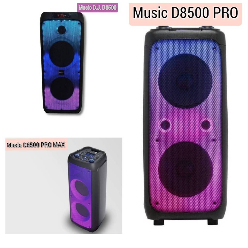 ลำโพงบลูทูธ USB,BLUETOOTH แถม Microphone Music D.J. รุ่น D-8500 /D8500 PRO /D8500 PRO MAX