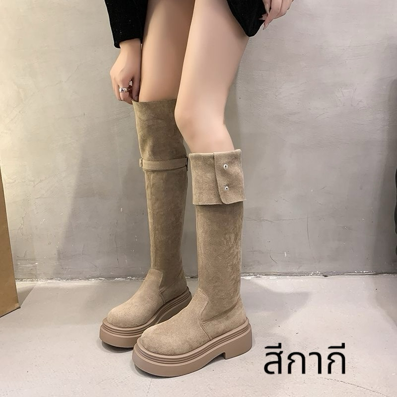 Chole G : Nene Signature 4in1 Korea Long Boots รองเท้าบูทยาวเกาหลี ใส่ได้4แบบในคู่เดียว ส้น 7cm (SH0192)