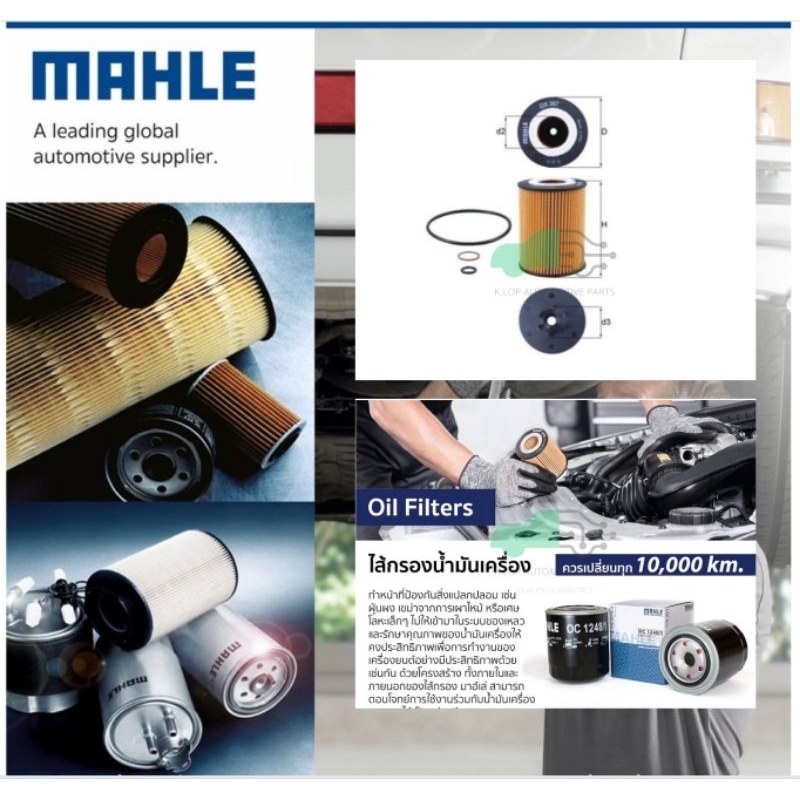 OX 367D กรองน้ำมันเครื่อง (BMW N62 / 7 (E65 E66) ปี01, X5 (E53)