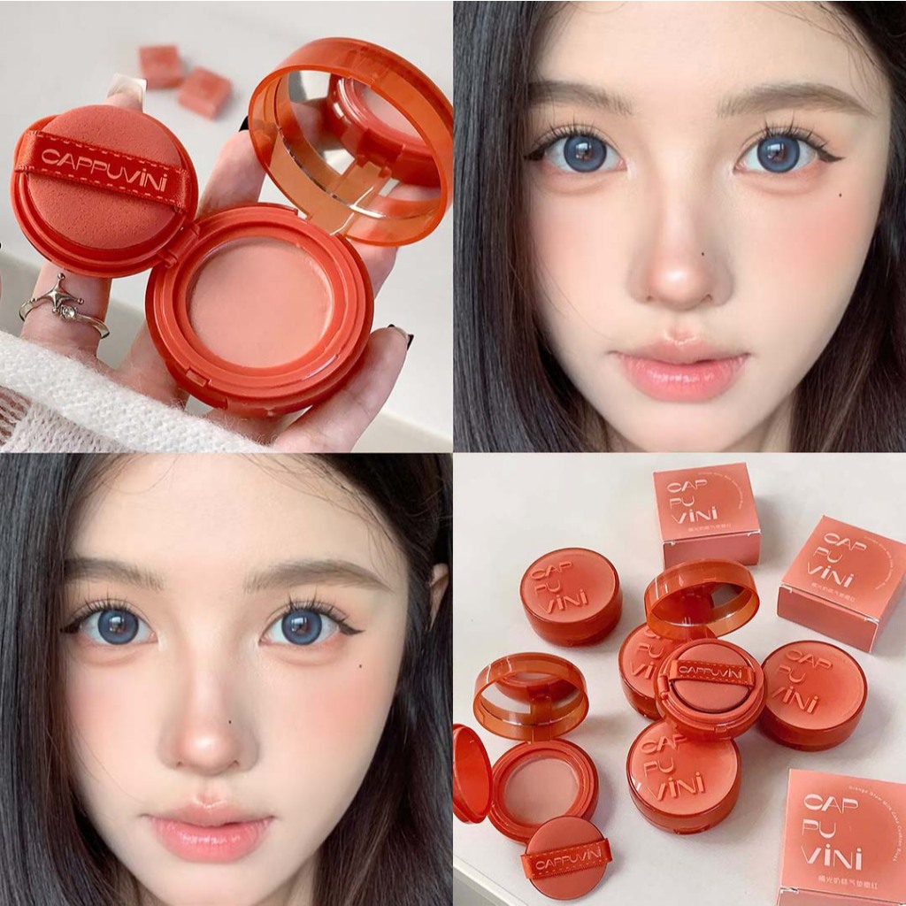 บรัชออน Cappuvini บรัชออนทาแก้ม สีสวย กันน้ำ ไม่วอก -- CP280