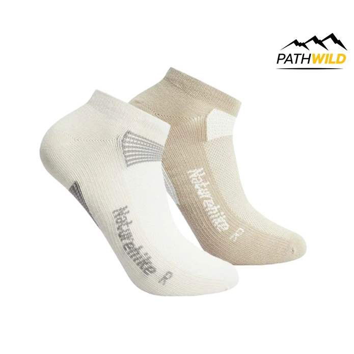 NATUREHIKE QuickDrying Patchwork Right AngleSocks CNH23WZ090 ถุงเท้าข้อสั้น สำหรับเดินป่า/trekking แห้งเร็ว ระบายอากาศดี