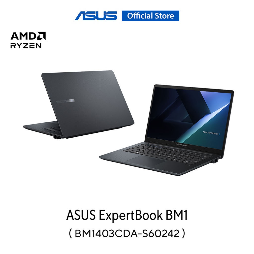 ASUS ExpertBook BM1 (BM1403CDA-S60242) 14" FHD (1920x1080), AMD R5-7535U,16GB, 512GB SSD, DOS
