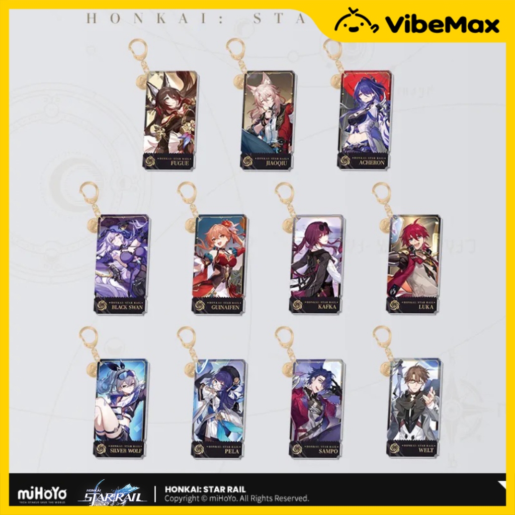 [⚡พร้อมส่ง🔥Official] Honkai: Star Rail  พวงกุญแจ ซีรีส์ Tachie - Nihility