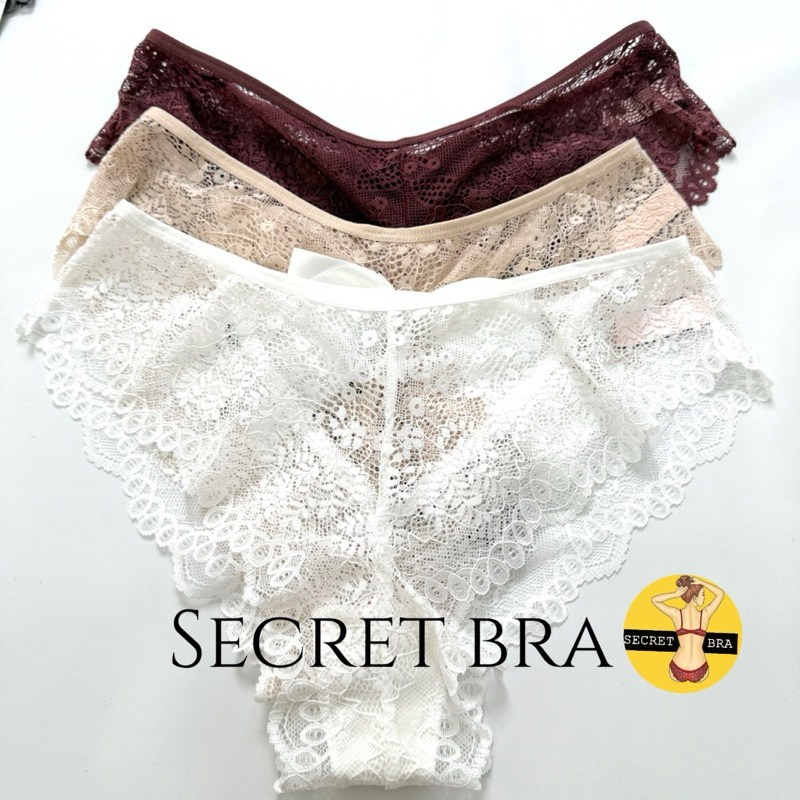 กางเกงใน secret Tong 8315 เอวต่ำ ลูกไม้ สวย นิ่ม เซ็กซี่ รูปที่ 7