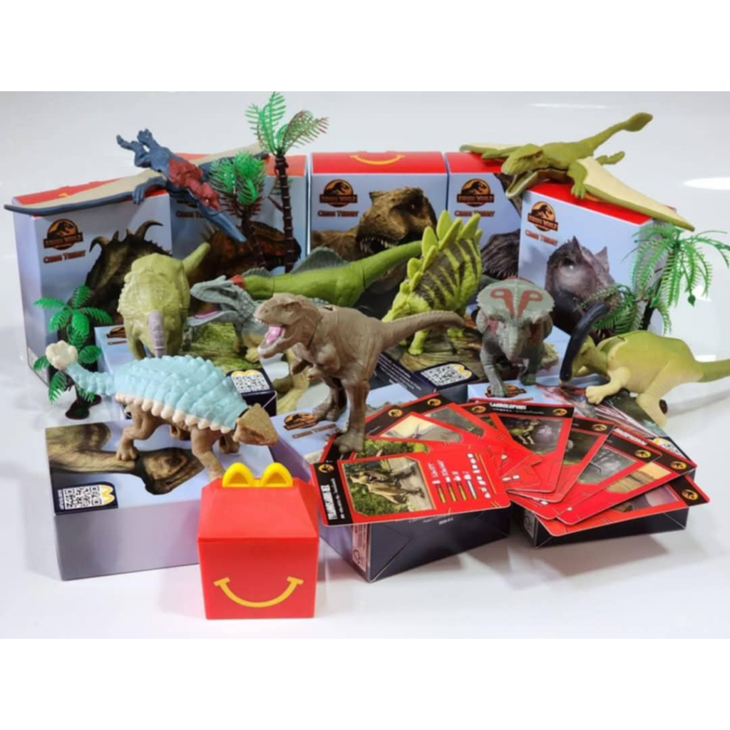 Mcdonalds HAPPY MEAL แฮปปี้มีล จูราสสิค เวิลด์ ลงเพิ่มอาทิตย์ละ2ลาย ของใหม่ในห่อหายากน่าเก็บสะสม
