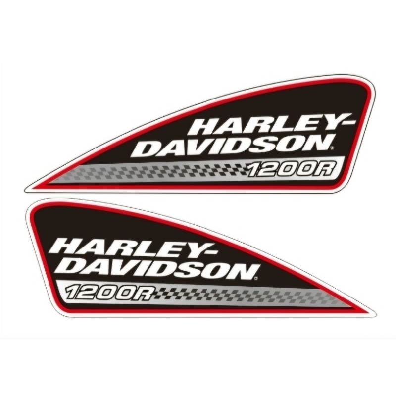 สติ๊กเกอร์ติดข้างถังน้ำมัน Harley-Davidson 1200R พิมพ์หมึดแท้ญี่ปุ่น