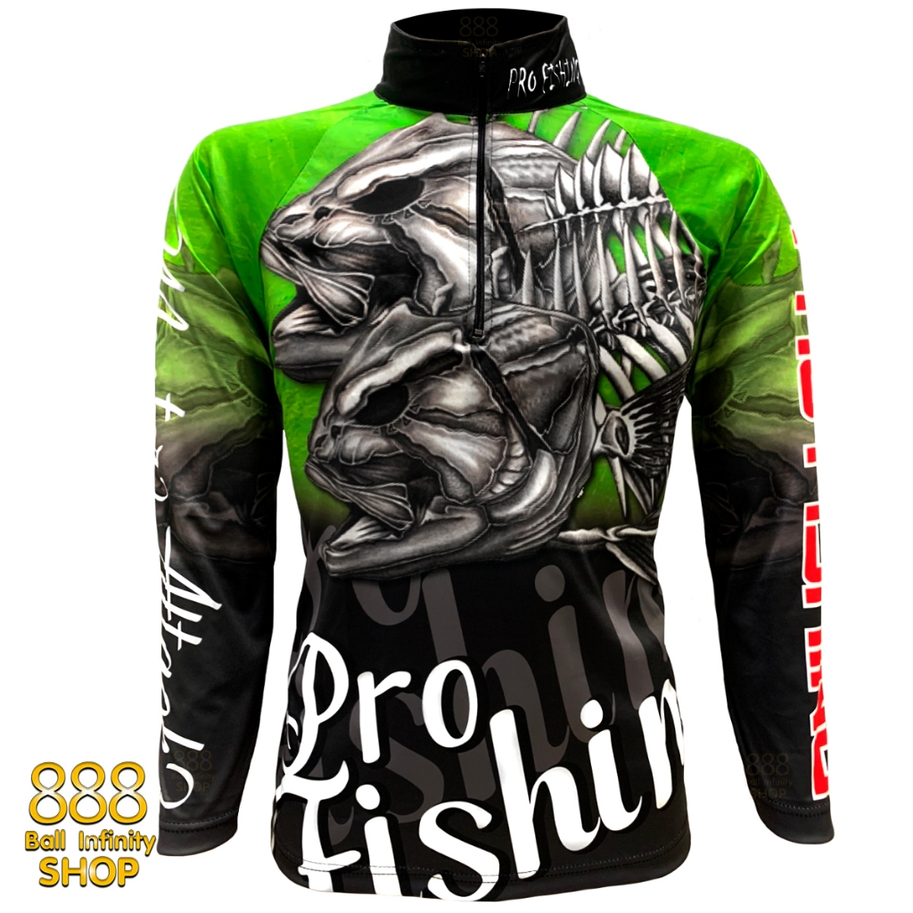 เสื้อตกปลา,ปั่นจักรยาน Setสี13 Pro Fishing For Life มีให้เลือก4สี (สินค้าพร้อมจัดส่ง) ป้องกันแสง UV