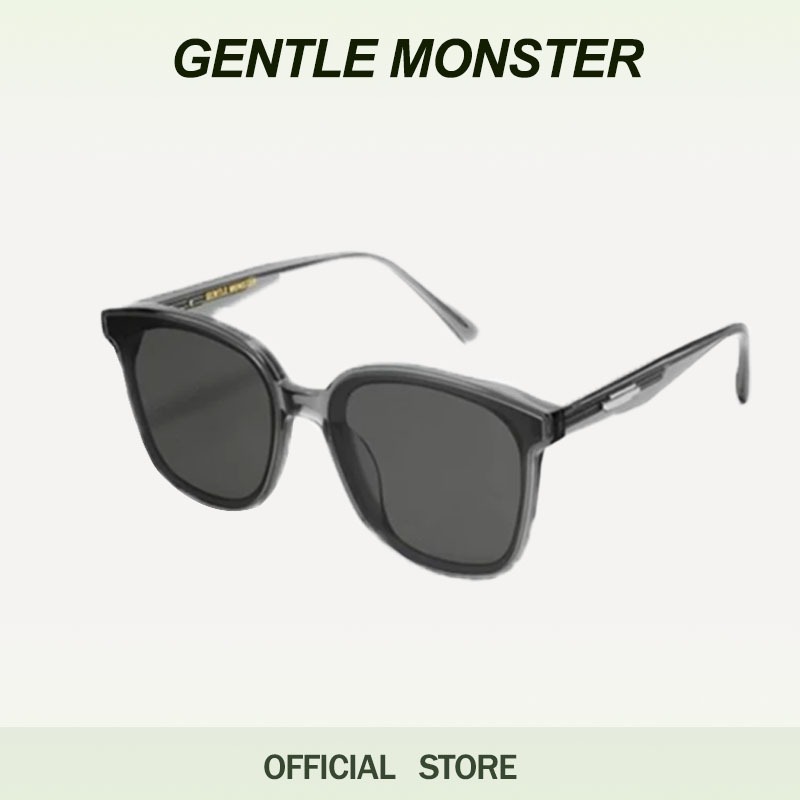 GENTLE MONSTER JACKIE แว่นกันแดด Unisex Temple Words แว่นกันแดดทรงสี่เหลี่ยมแกะสลักสำหรับผู้หญิงสำหร